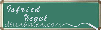 Isfried Wegel Visitenkarte